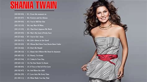 shania twain songs list